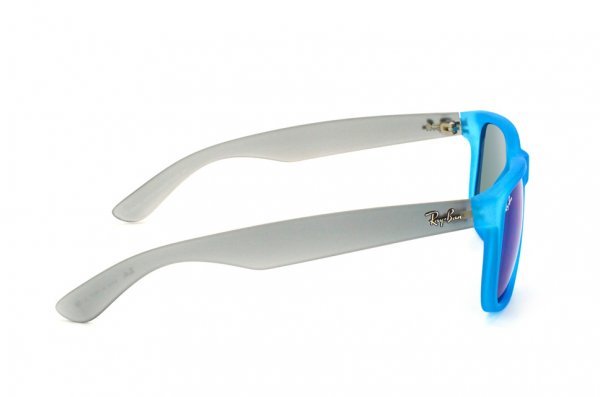   Ray-Ban Justin RB4165-6028-55 Transparant Blue/Grey | Blue Mirror