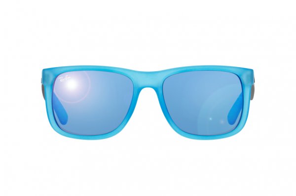   Ray-Ban Justin RB4165-6028-55 Transparant Blue/Grey | Blue Mirror