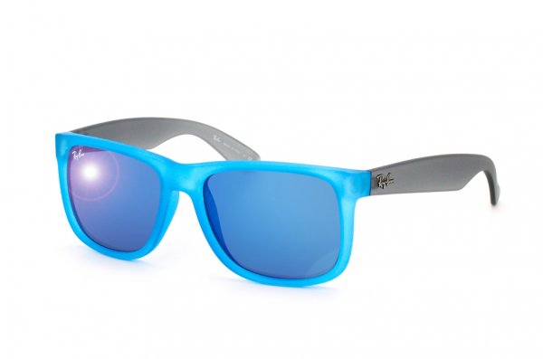   Ray-Ban Justin RB4165-6028-55 Transparant Blue/Grey | Blue Mirror