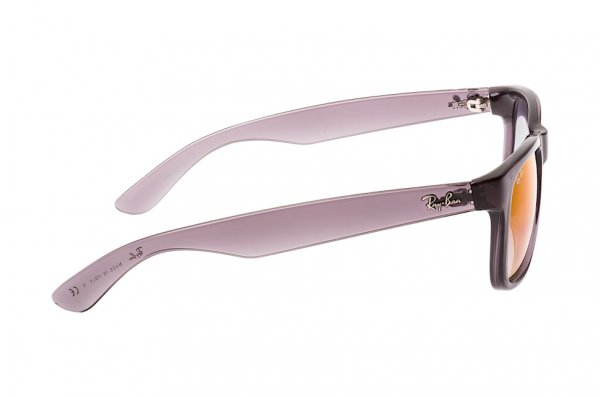   Ray-Ban Justin RB4165-606-U0 Transparent Grey | Gradient Mirror Red