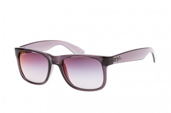   Ray-Ban Justin RB4165-606-U0 Transparent Grey | Gradient Mirror Red