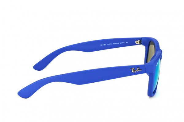   Ray-Ban Justin RB4165-6088-55 Rubber Blue | Blue Mirror