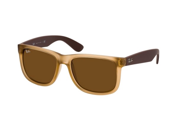   Ray-Ban Justin RB4165-6510-73 Transparent Brown / Brown | Dark Brown