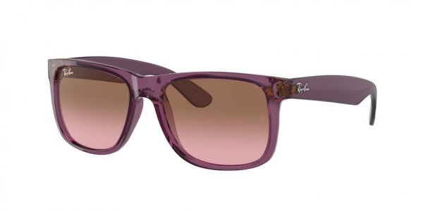   Ray-Ban Justin RB4165-6595-14 Transparent Violet | Light Violet Gradient