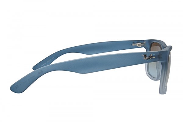   Ray-Ban Justin RB4165-853-5D Matte Blue Transparent/Brown Faded Yellow