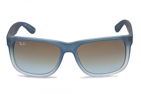   Ray-Ban Justin RB4165-853-5D Matte Blue Transparent/Brown Faded Yellow