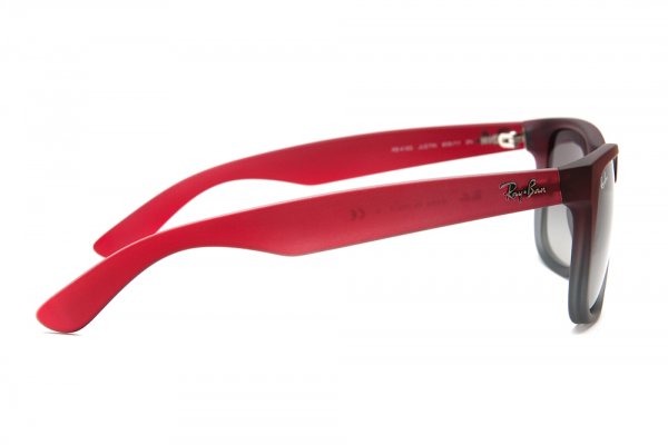   Ray-Ban Justin RB4165-856-11 Rubber Faded Red/Transparent Grey Rubber