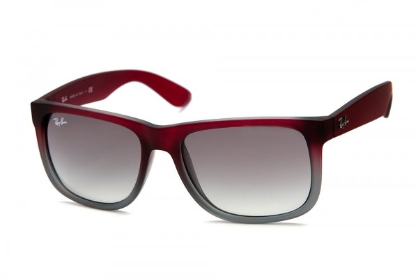   Ray-Ban Justin RB4165-856-11 Rubber Faded Red/Transparent Grey Rubber