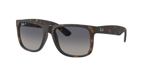   Ray-Ban Justin RB4165-865-8S Matt Havana| Gradient Blue Polarized