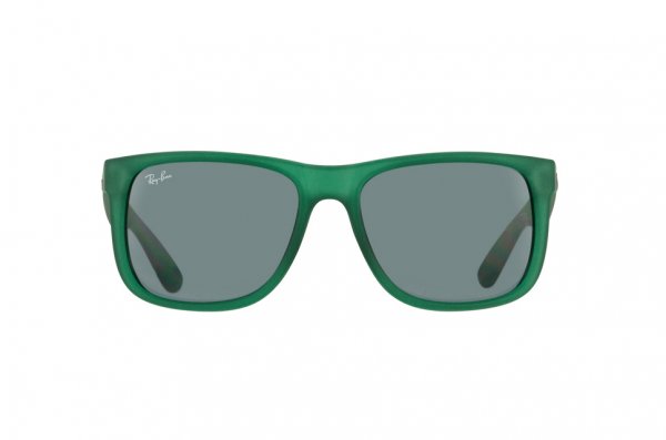   Ray-Ban Justin RB4165-897-87 Transparent Green Rubber | Grey