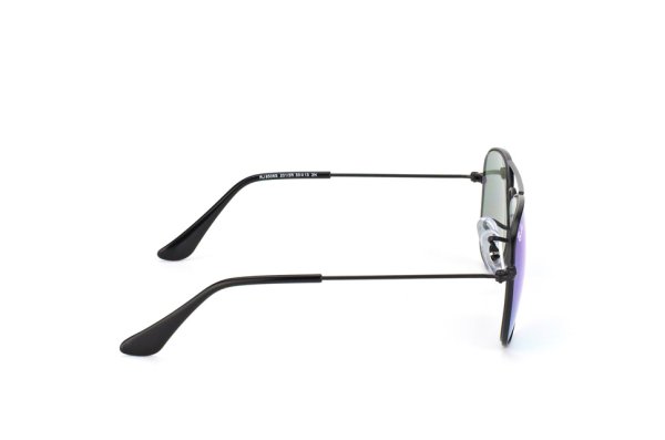   Ray-Ban Kids and Junior Aviator RB9506S-201-3R Black | Green Mirror