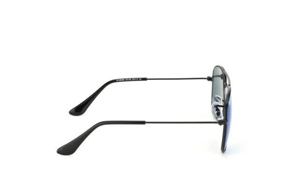   Ray-Ban Kids and Junior Aviator RB9506S-201-55 Black | Blue Mirror
