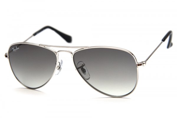   Ray-Ban Kids and Junior Aviator RB9506S-212-11 Silver/Faded Grey