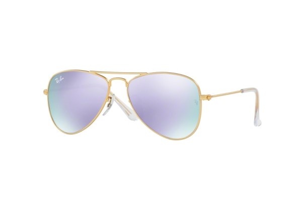   Ray-Ban Kids and Junior Aviator RB9506S-249-4V Arista | Violet Mirror