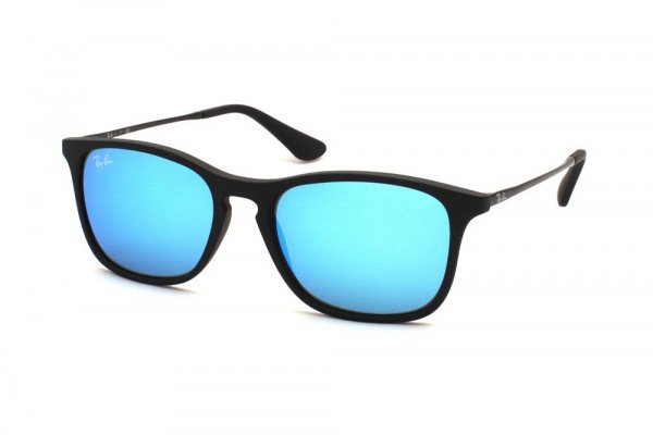   Ray-Ban Kids and Junior Chris RB9061S-7005-55 Black | Blue Mirror
