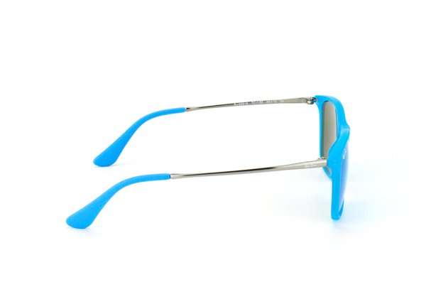   Ray-Ban Kids and Junior Chris RB9061S-7011-55 Blue Neon / Chrome | Blue Mirror