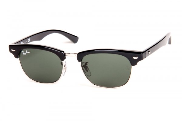   Ray-Ban Kids and Junior Clubmaster RB9050S-100-71 Black | Grey/Green