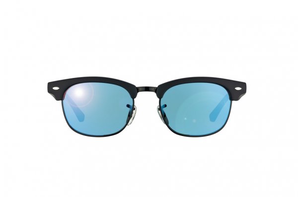   Ray-Ban Kids and Junior Clubmaster RB9050S-100S-55 Matt Black | Blue  Mirror