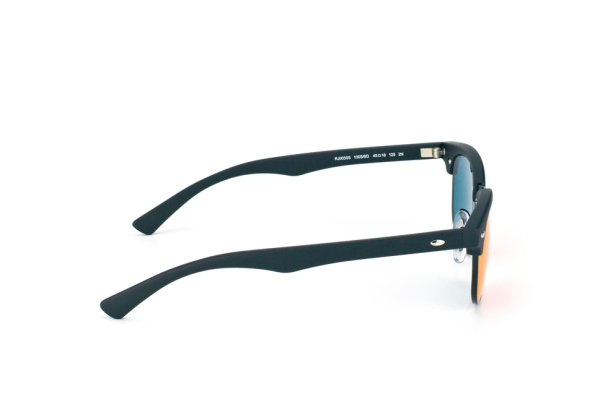   Ray-Ban Kids and Junior Clubmaster RB9050S-100S-6Q Matt Black | Red  Mirror