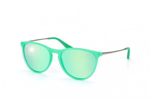   Ray-Ban Kids and Junior Izzy RB9060S-7007-3R Green Neon / Chrome | Green Mirror