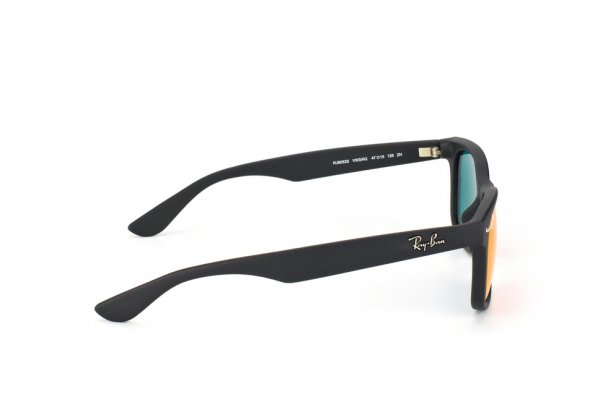   Ray-Ban Kids and Junior New Wayfarer RB9052S-100S-6Q Matt Black | Red Mirrored
