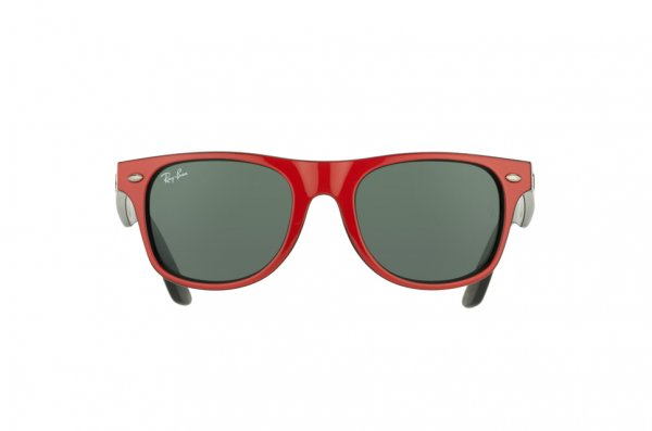   Ray-Ban Kids and Junior Original Wayfarer RB9035S-162-71 Red on Black | Green