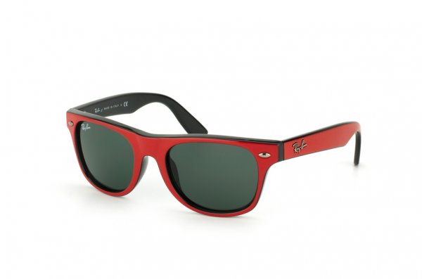   Ray-Ban Kids and Junior Original Wayfarer RB9035S-162-71 Red on Black | Green