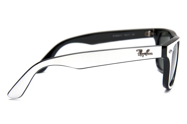   Ray-Ban Kids and Junior Original Wayfarer RB9035S-163-71 White On Black | Grey/Green