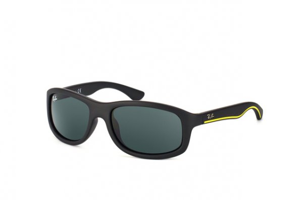   Ray-Ban Kids and Junior RB9058S-7001-87 Matt Black | Green/Grey