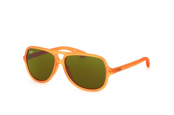   Ray-Ban Kids and Junior RB9059S-7003-73 Matte Orange | Brown/Green