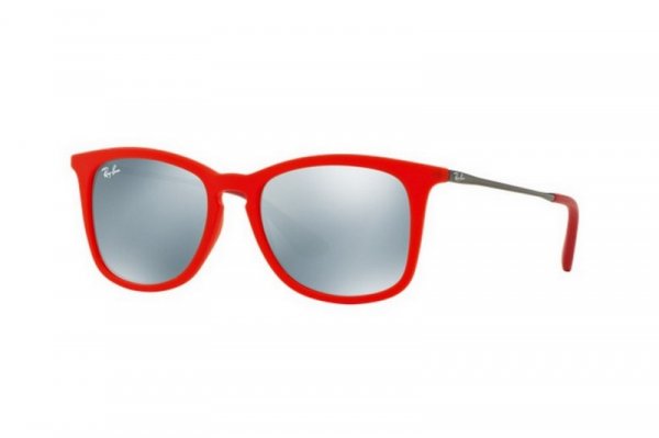   Ray-Ban Kids and Junior RB9063S-7010-30 Red / Chrome | Crystal Silver Mirror