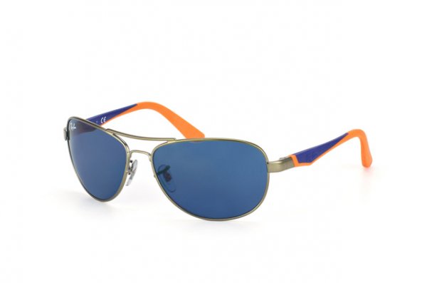   Ray-Ban Kids and Junior RB9534S-241-80 Dark Grey Metal / Orange | Blue