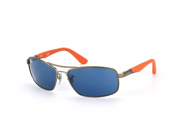   Ray-Ban Kids and Junior RB9536S-241-80 Matt Silver/Orange| Blue