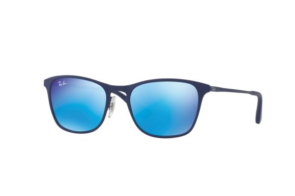   Ray-Ban Kids and Junior RB9539S-257-55 Dark Blue | Blue Mirror