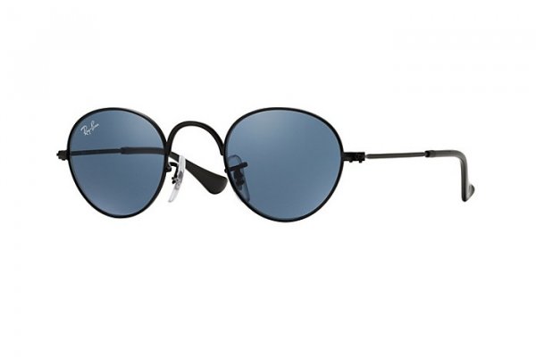   Ray-Ban Kids and Junior Round RB9537S-201-80 Matt Black| Dark Blue