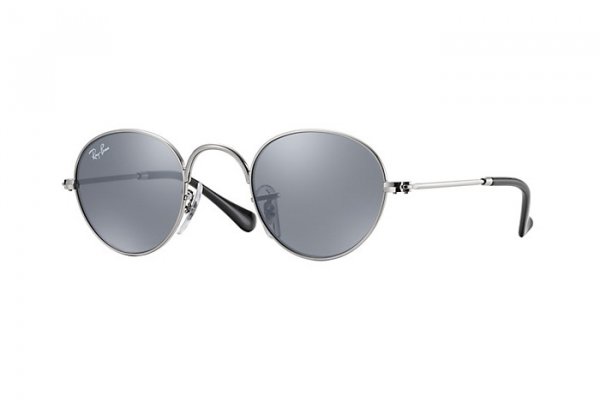   Ray-Ban Kids and Junior Round RB9537S-212-6G Silver| Mirror Silver