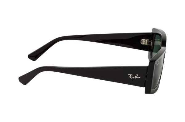Sunglasses Ray-Ban Kiliane Bio Based RB4395-6677-71 Black | Natural Green