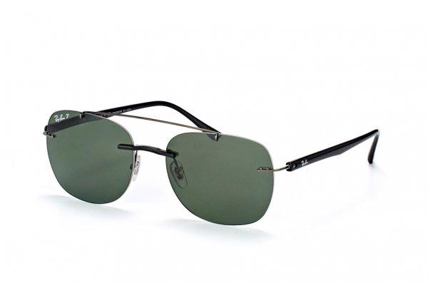   Ray-Ban LightRay Active Lifestyle RB4280-601-9A Black | Poly Grey/Green Polarized