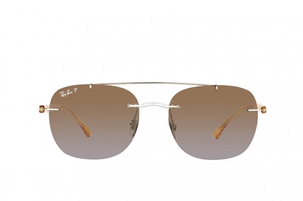   Ray-Ban LightRay Active Lifestyle RB4280-6288-T5 Silver / Yellow | Gradient Brown Polarized