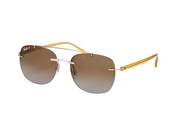   Ray-Ban LightRay Active Lifestyle RB4280-6288-T5 Silver / Yellow | Gradient Brown Polarized