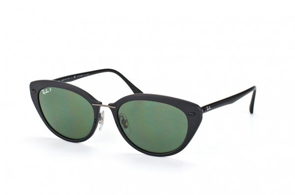   Ray-Ban LightRay RB4250-601S-9A Matt Black | Grey/Green Polarized