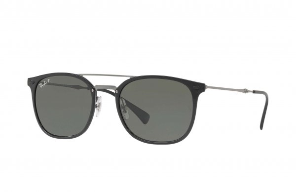   Ray-Ban LightRay RB4286-601-9A Black | Natural Green Polarized