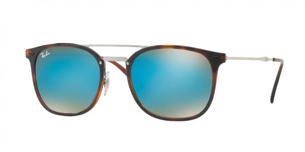   Ray-Ban LightRay RB4286-6257-B7 Havana / Silver | Gradient Blue Mirror