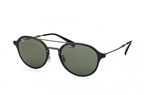   Ray-Ban LightRay RB4287-601-9A Black | Natural Green Polarized