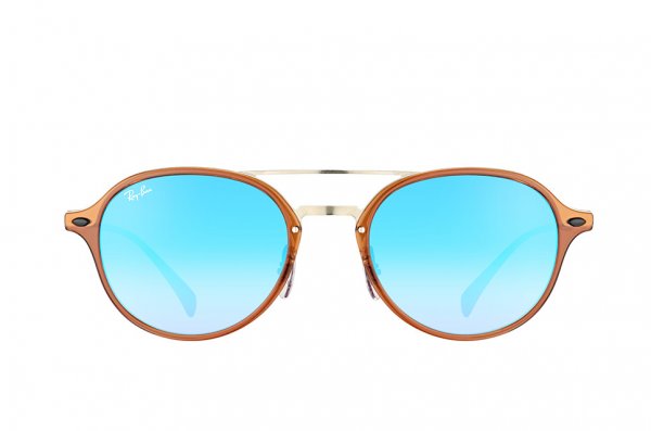   Ray-Ban LightRay RB4287-604-B7 Brown / Silver | Gradient Blue Mirror