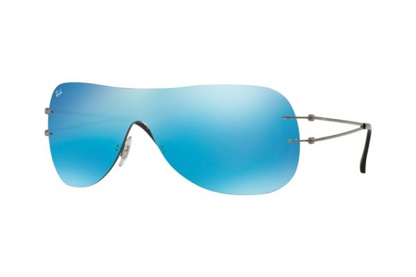   Ray-Ban LightRay RB8057-004-55 Gunmetal | Blue Mirror