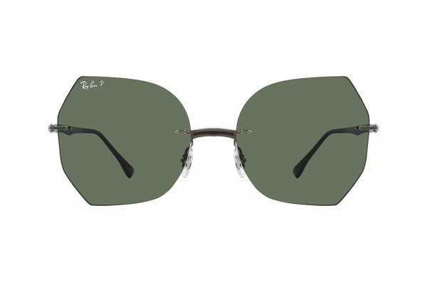   Ray-Ban LightRay RB8065-004-9A Gunmetal | Natural Green Polarized