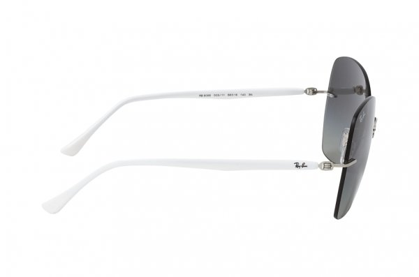   Ray-Ban LightRay RB8066-003-11 Silver / White | Grey Gradient
