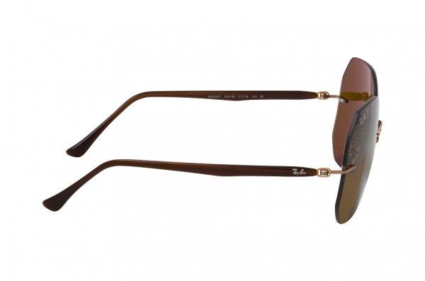   Ray-Ban LightRay RB8067-155-83 Dark Brown | Natural Brown Polarized