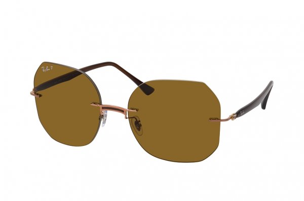   Ray-Ban LightRay RB8067-155-83 Dark Brown | Natural Brown Polarized